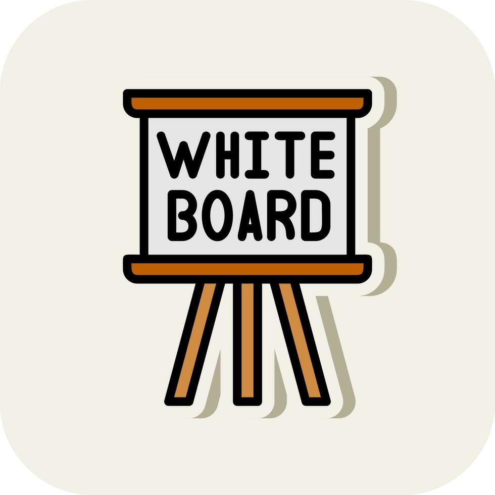 Whiteboard Vector Icon Design