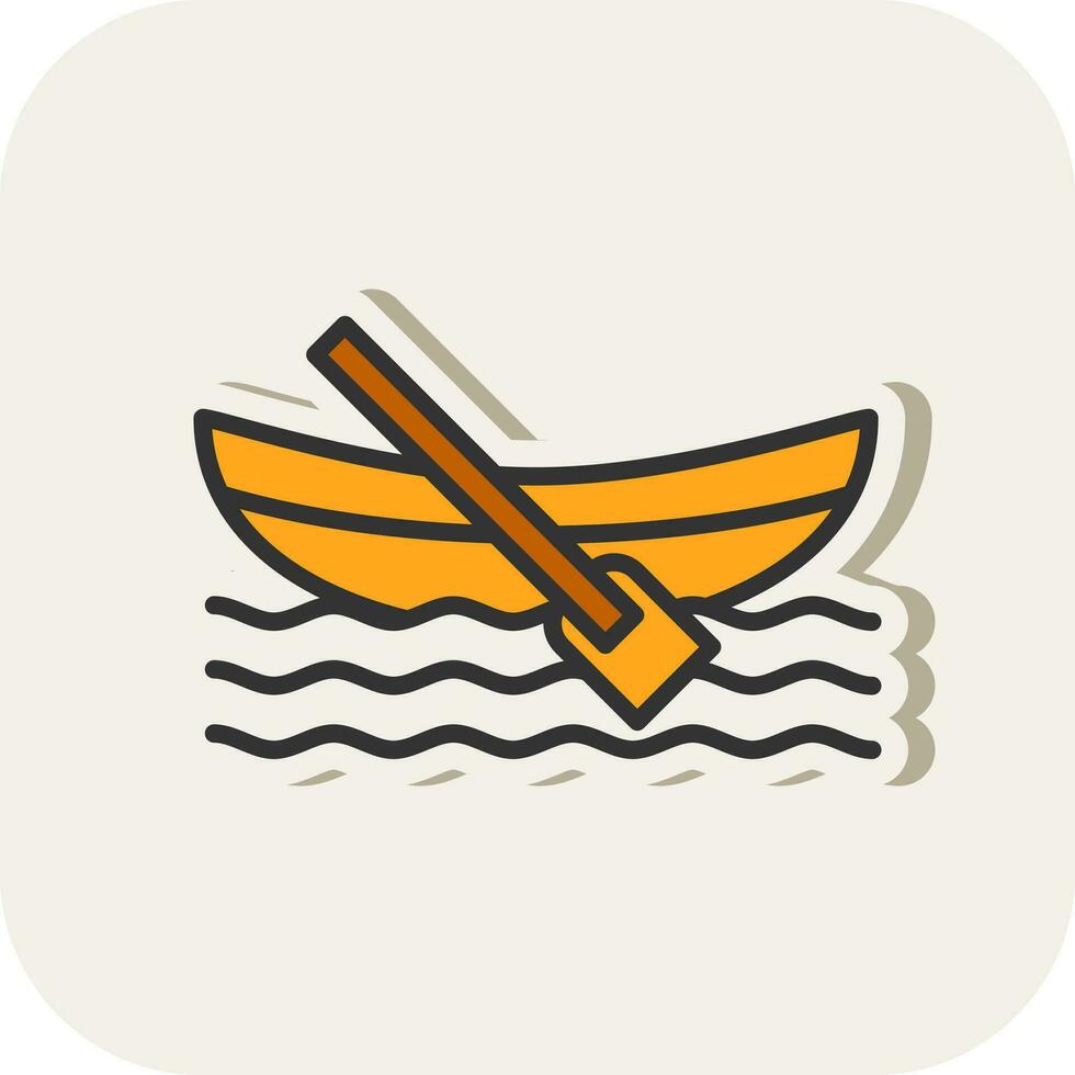 Dinghy Vector Icon Design