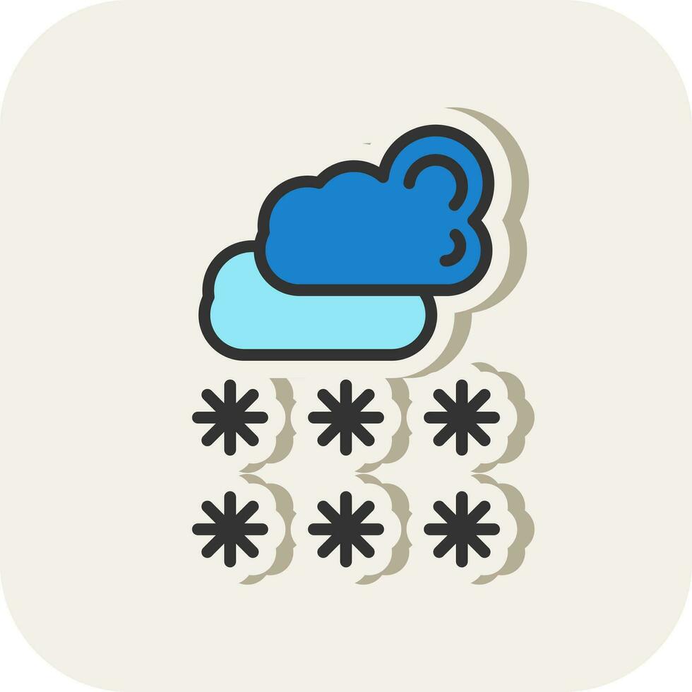 diseño de icono de vector de nieve