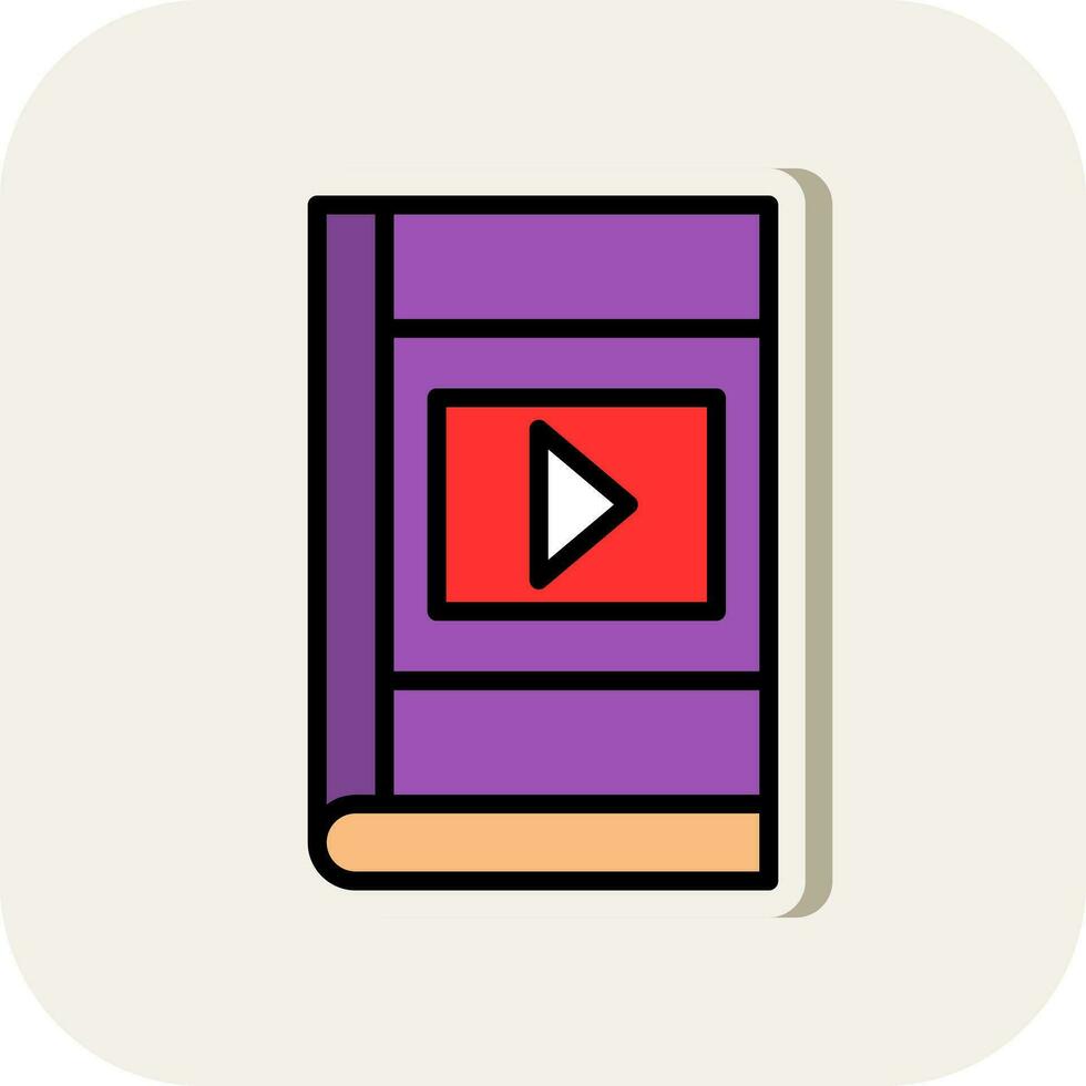 vídeo tutorial vector icono diseño