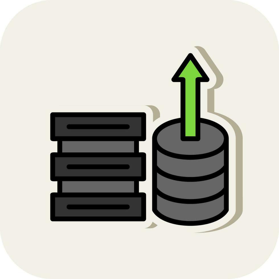 diseño de icono de vector de almacenamiento de datos