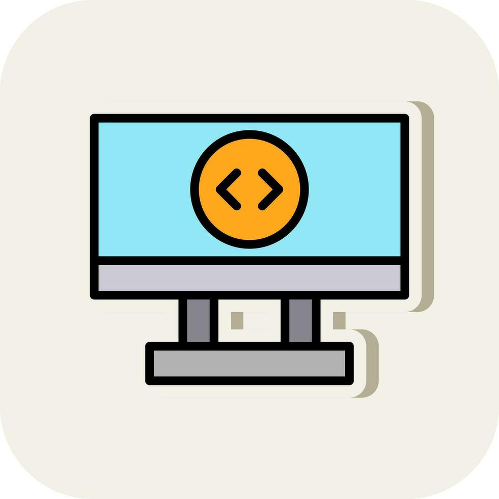 Remote Desktop Vector Icon Design