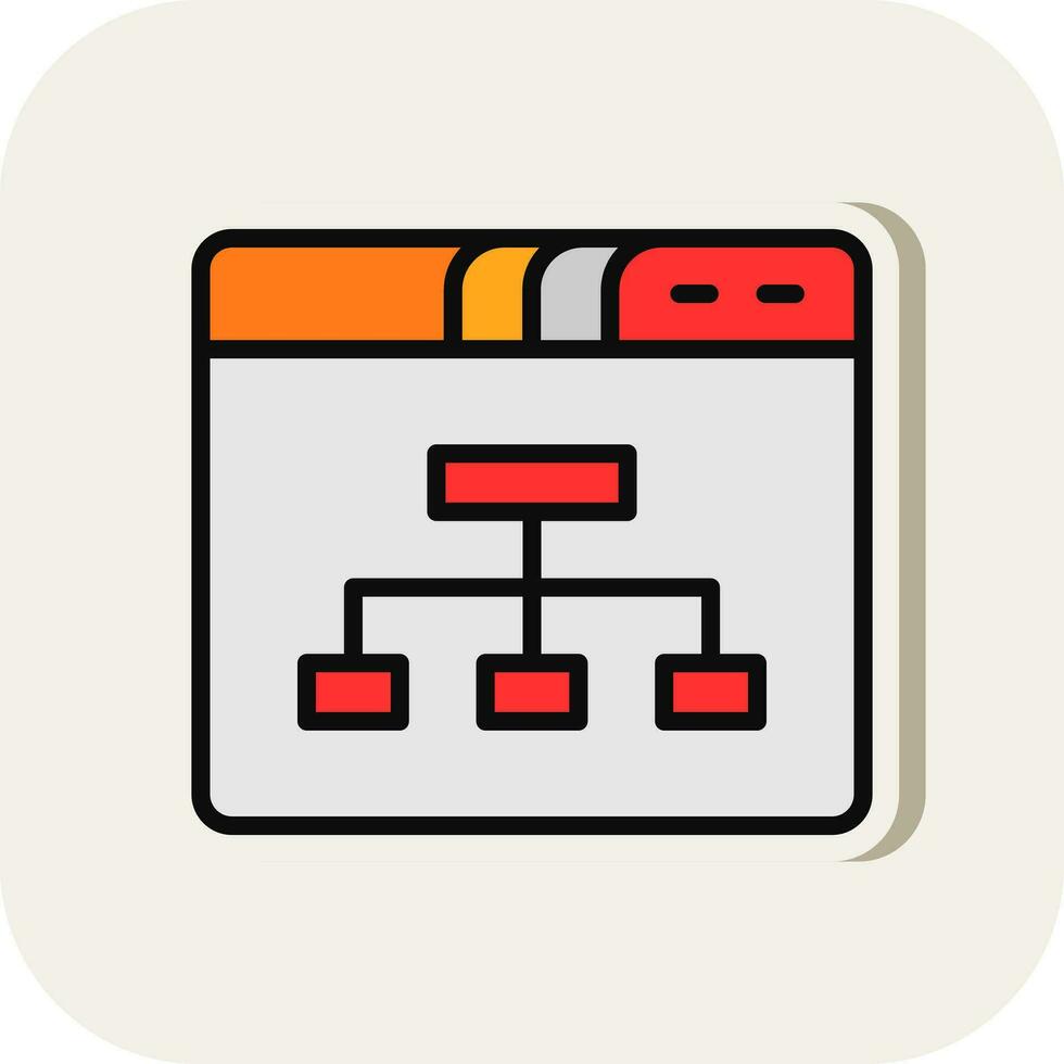 Sitemap Vector Icon Design