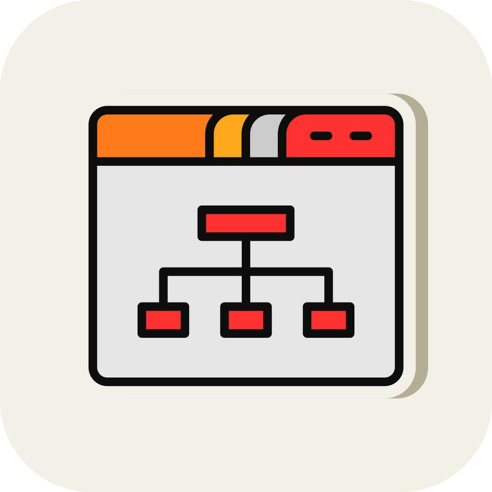 Sitemap Vector Icon Design