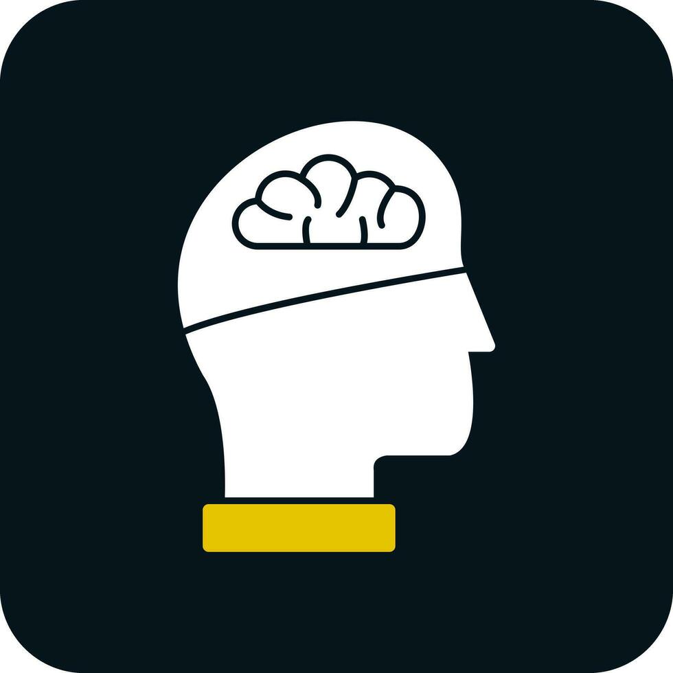 diseño de icono de vector de cerebro