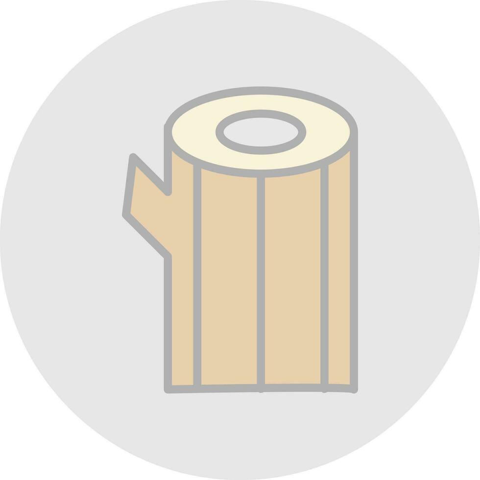 Log Vector Icon Design