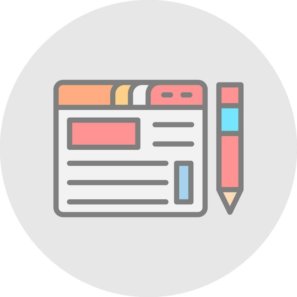 Blogging Vector Icon Design