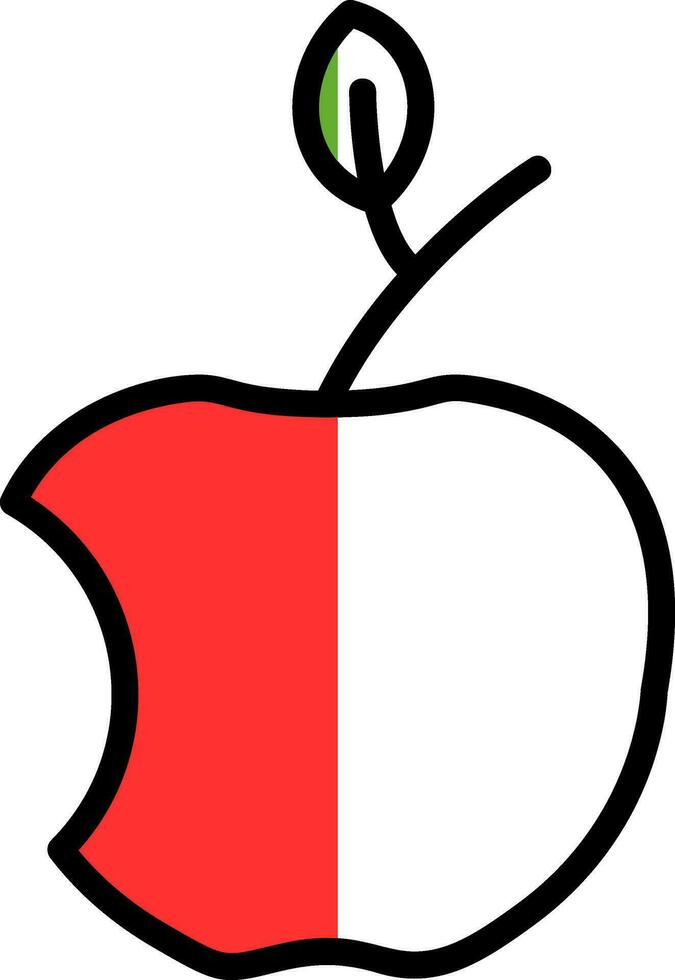 diseño de icono de vector de manzana