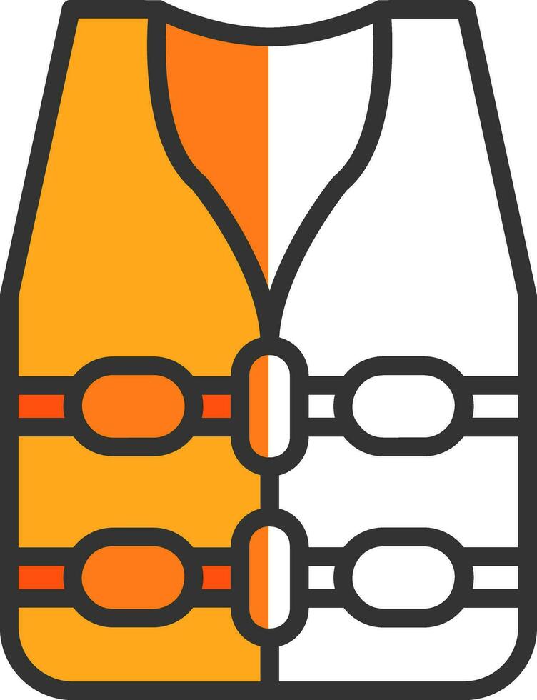 Life jacket Vector Icon Design