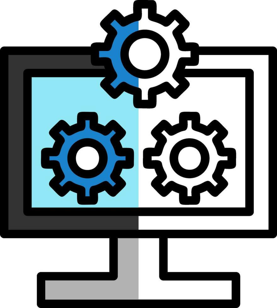 System Configuration Vector Icon Design