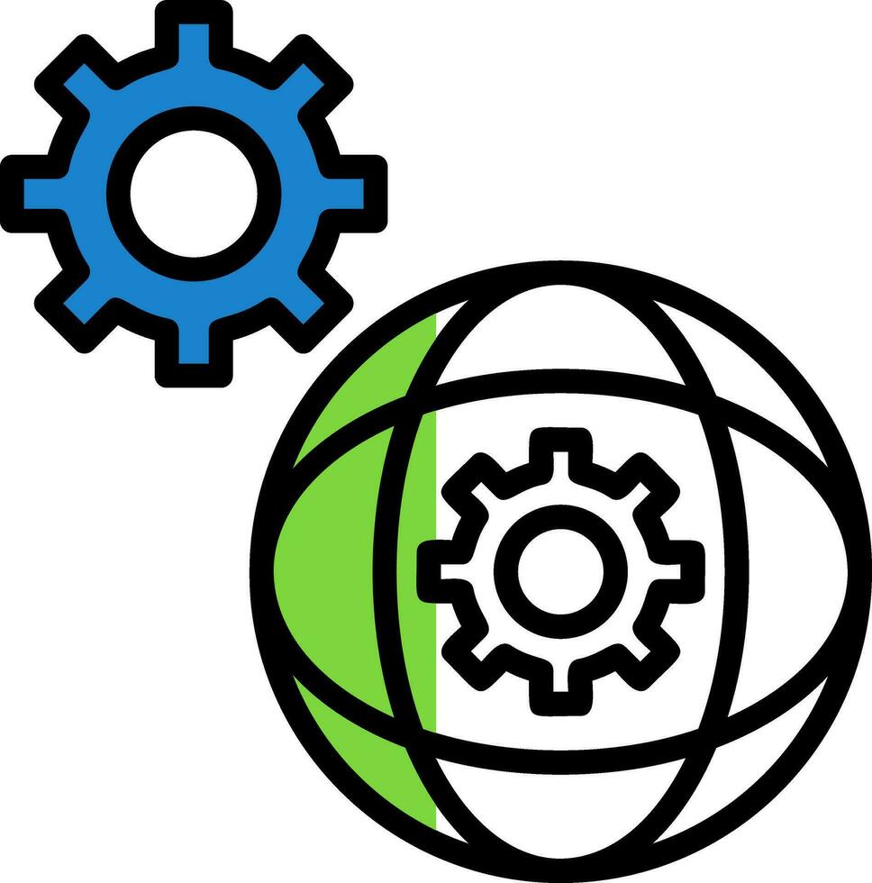 Network Settings Vector Icon Design