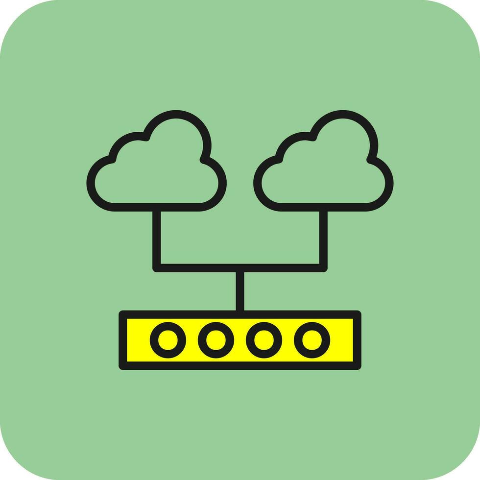 Cloud Support Vector Icon Design