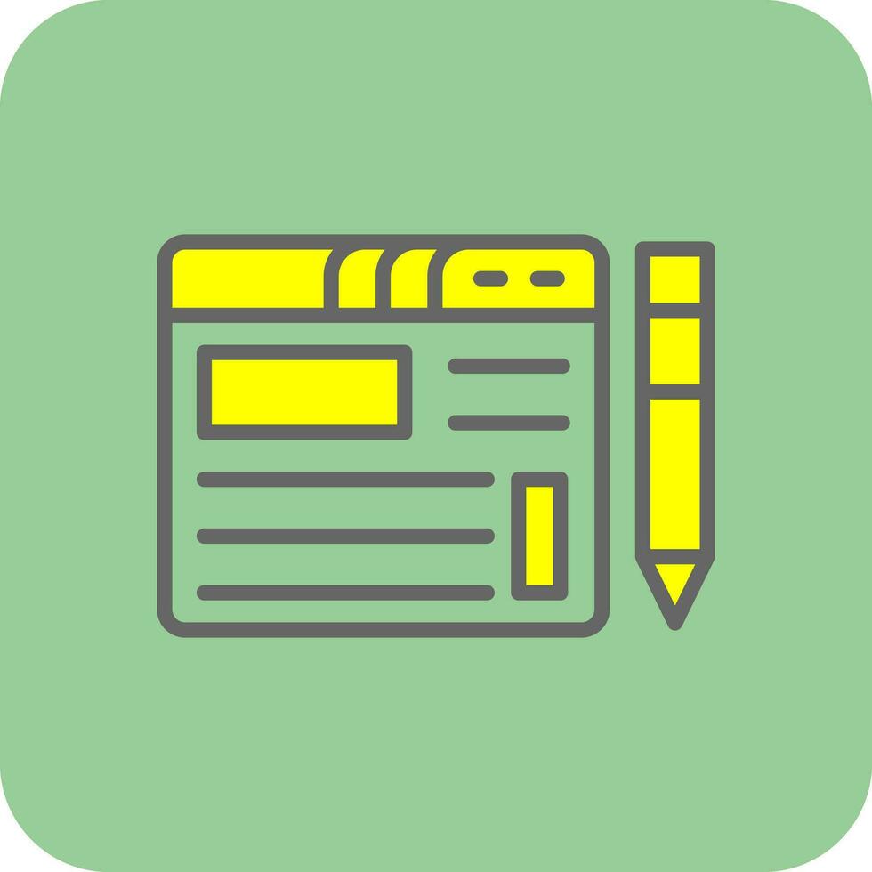 Blogging Vector Icon Design