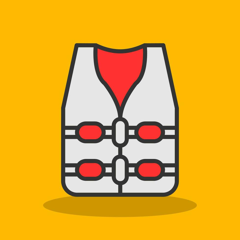 Life jacket Vector Icon Design
