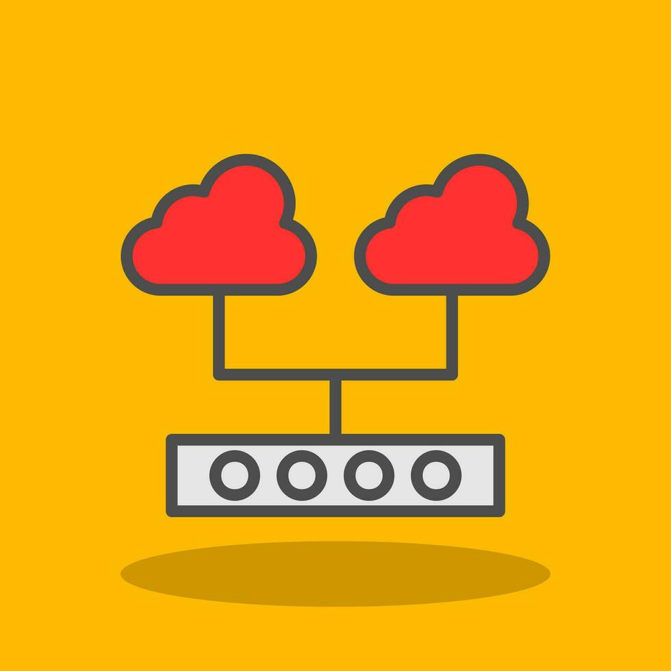 Cloud Support Vector Icon Design