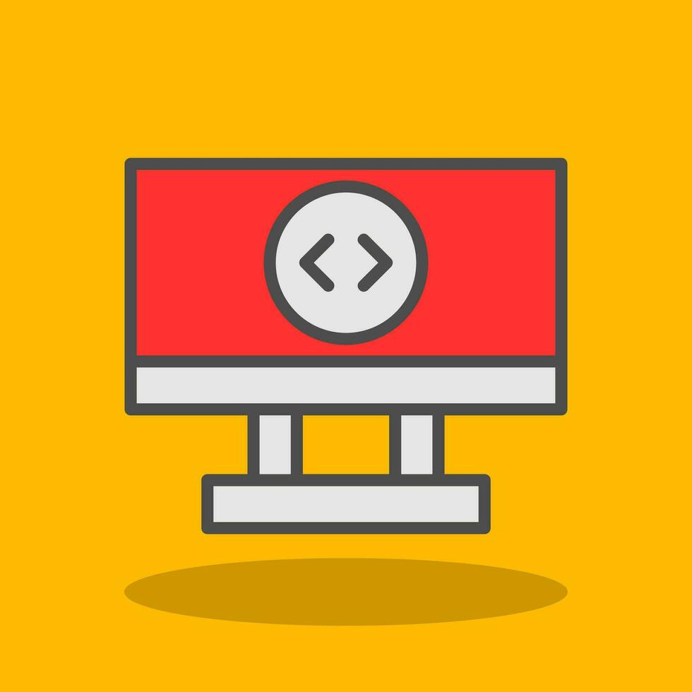 Remote Desktop Vector Icon Design