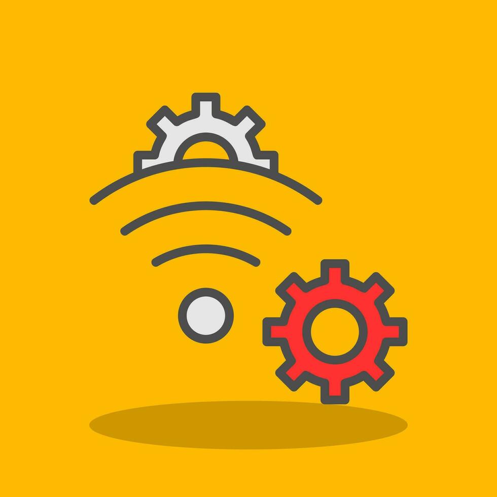 Wireless Network Setup Vector Icon Design