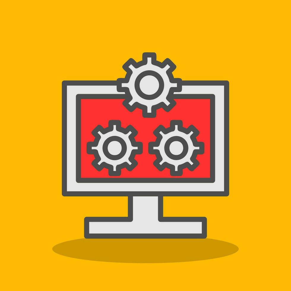 System Configuration Vector Icon Design