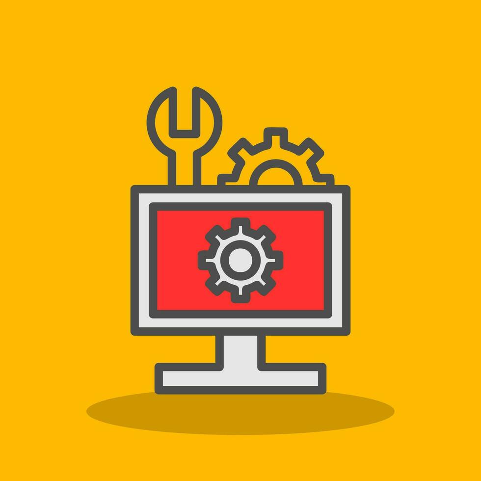 Hardware Troubleshooting Vector Icon Design