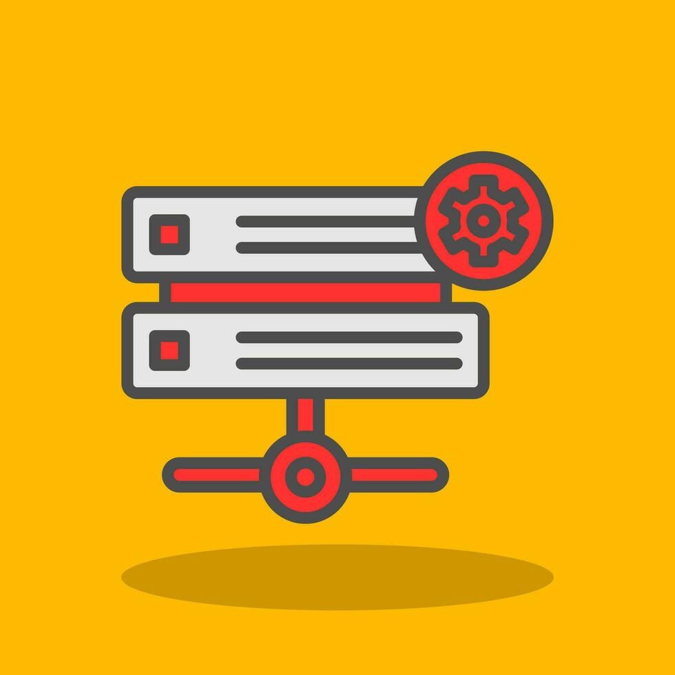 Hosting Vector Icon Design