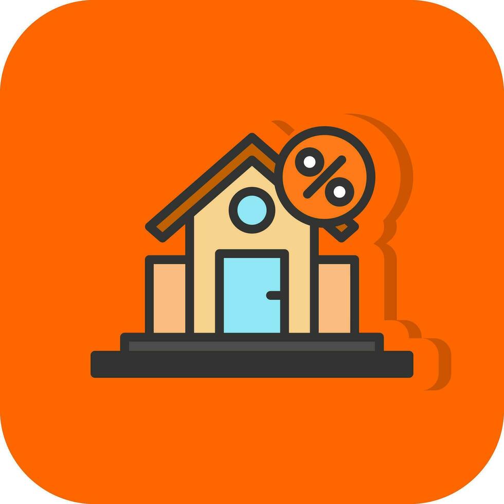 House discount Vector Icon Design