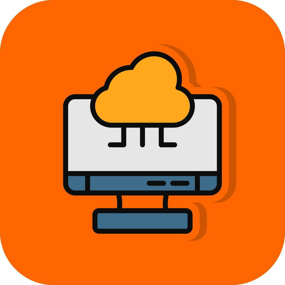 Cloud Computing Vector Icon Design