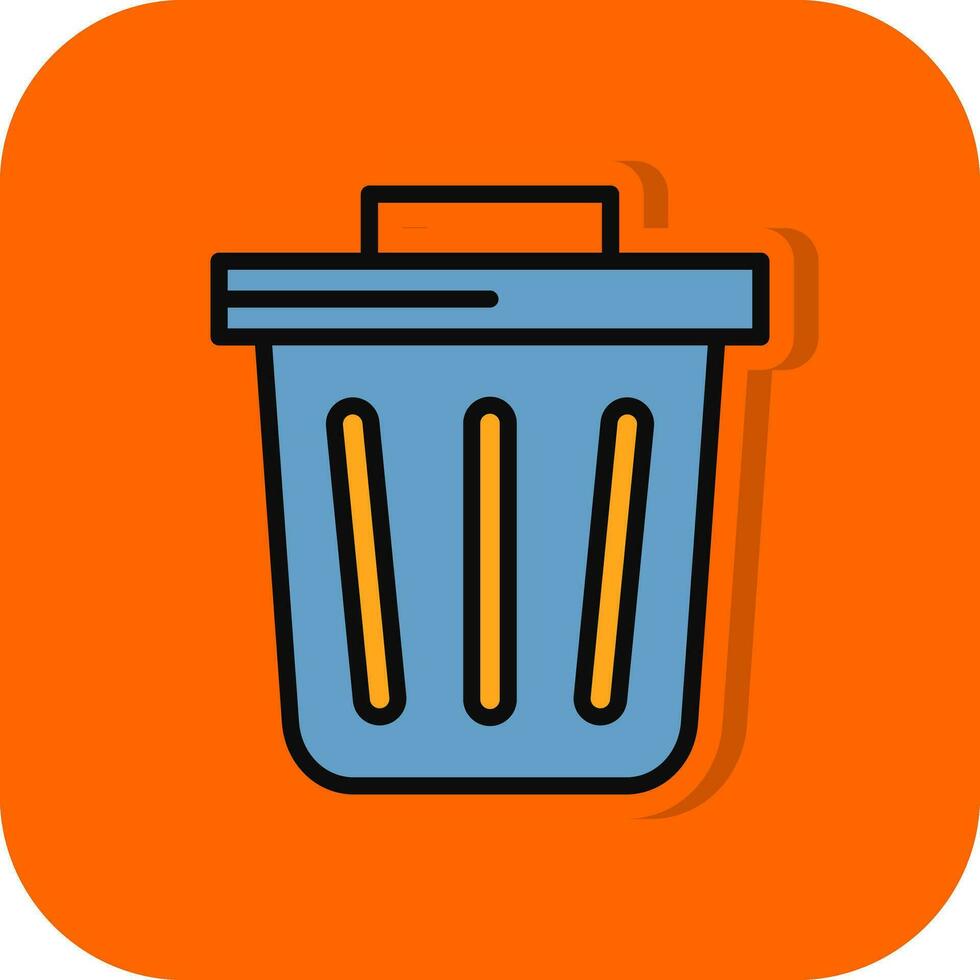 diseño de icono de vector de basura