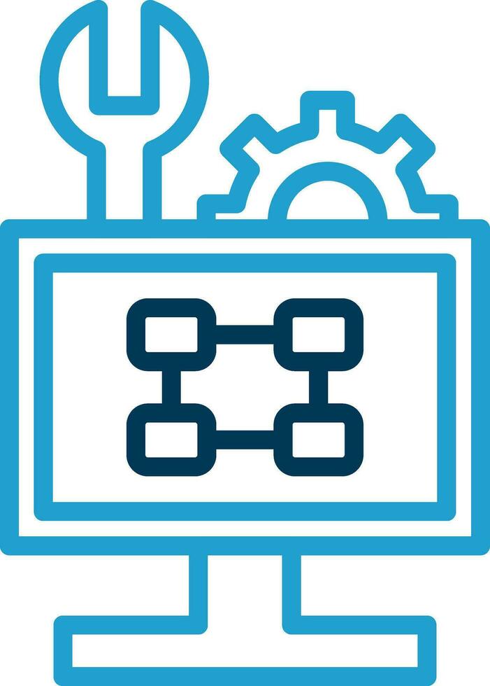 Troubleshooting Flowchart Vector Icon Design