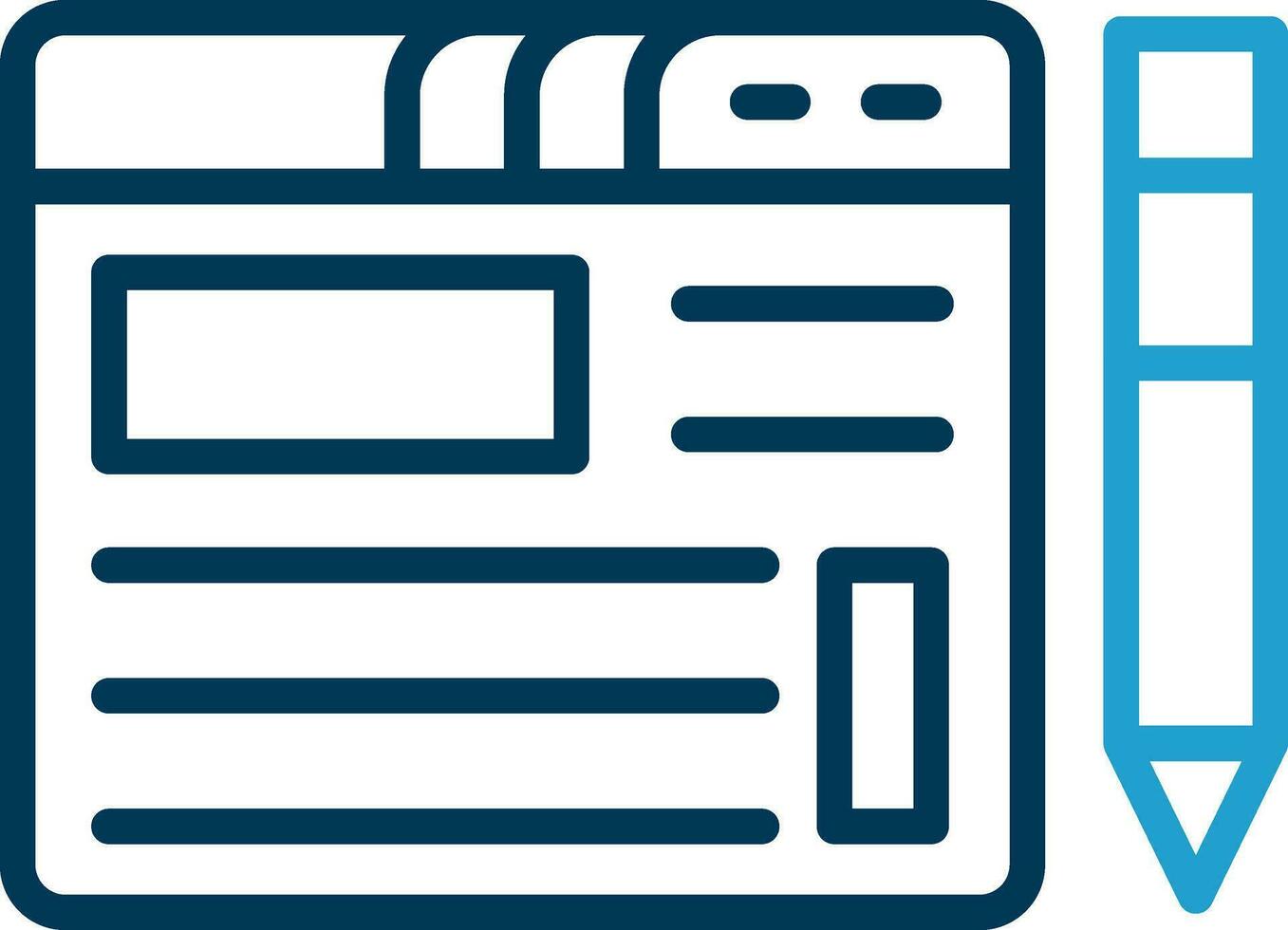 Blogging Vector Icon Design