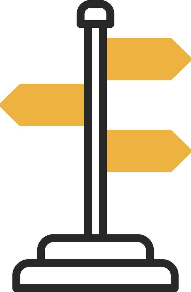 Signpost Vector Icon Design