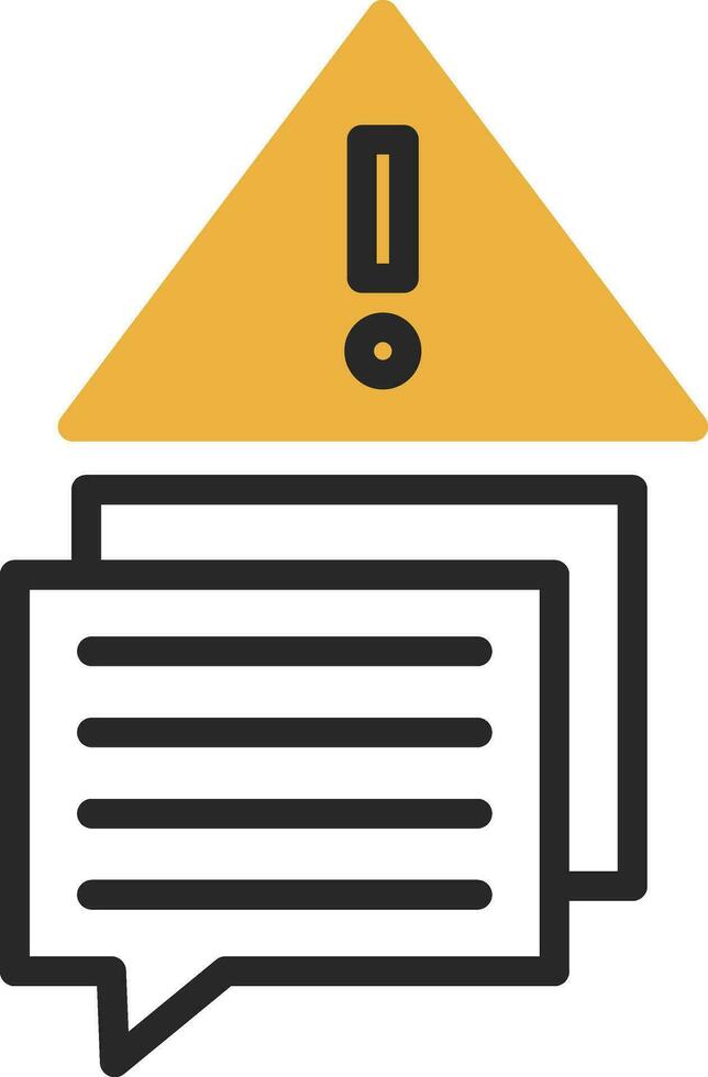 Error Message Vector Icon Design