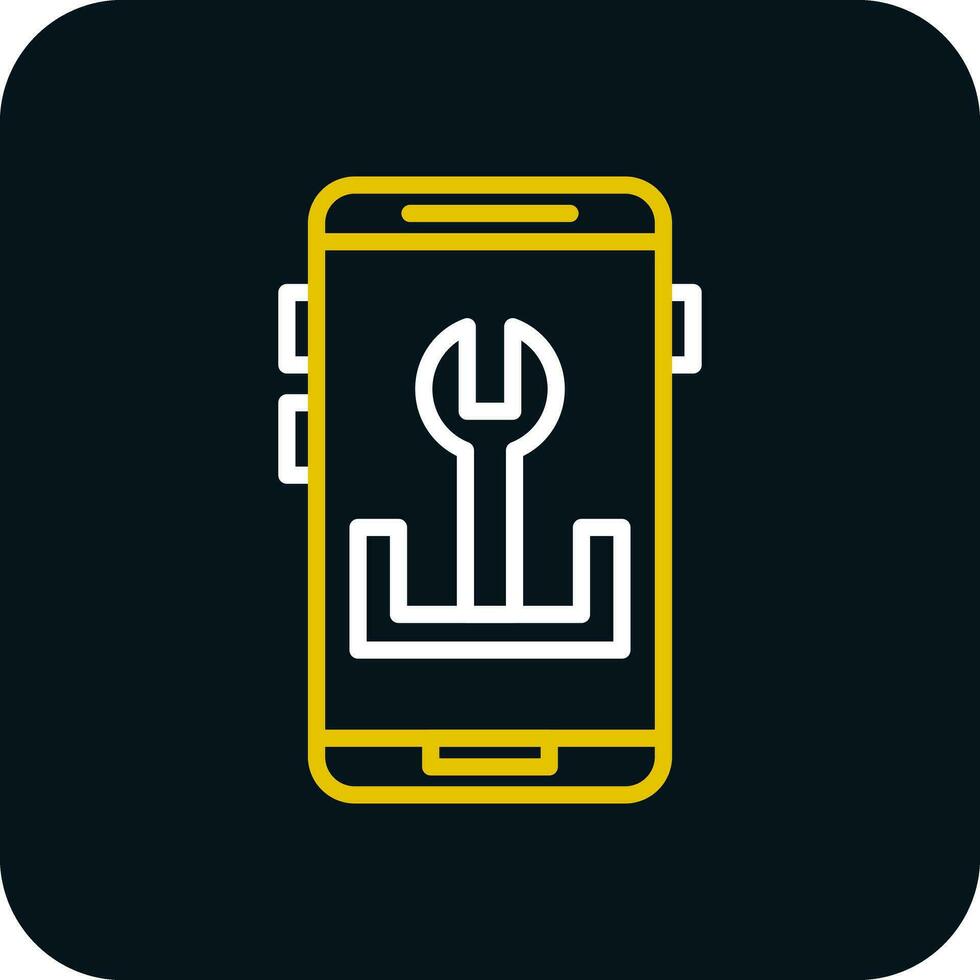 App Troubleshooting Vector Icon Design