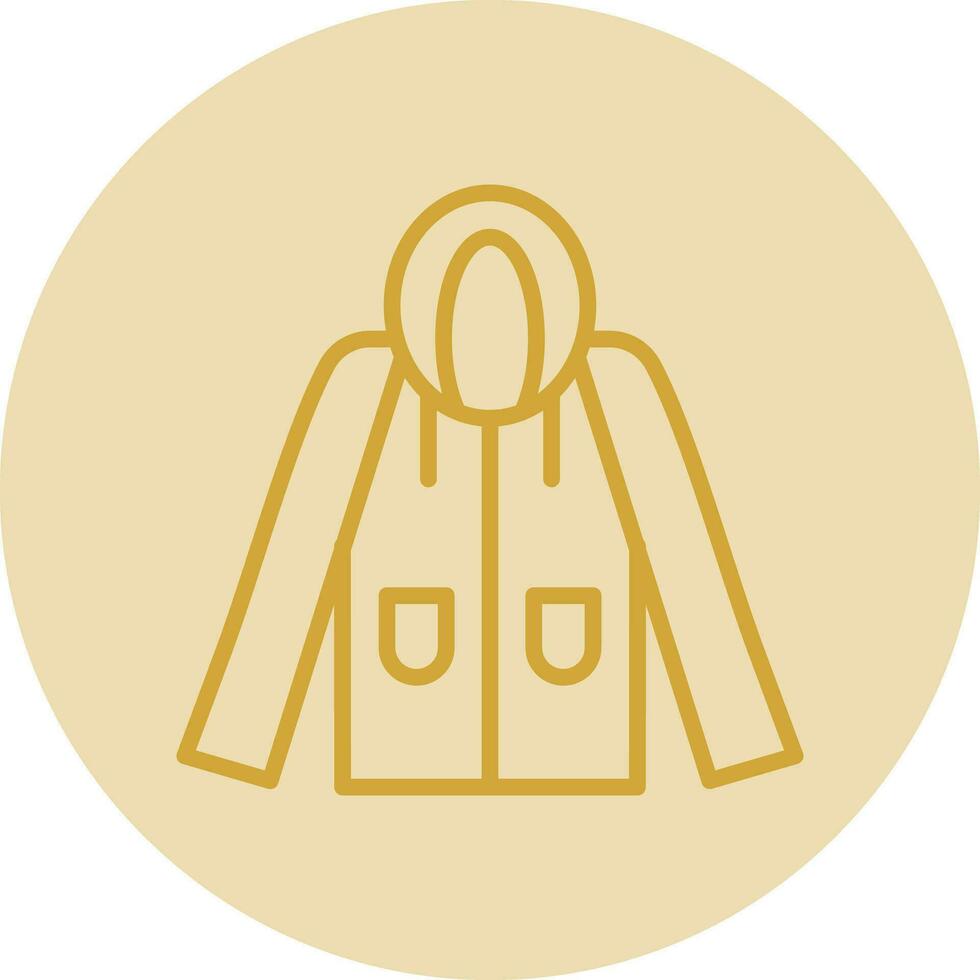 Raincoat Vector Icon Design