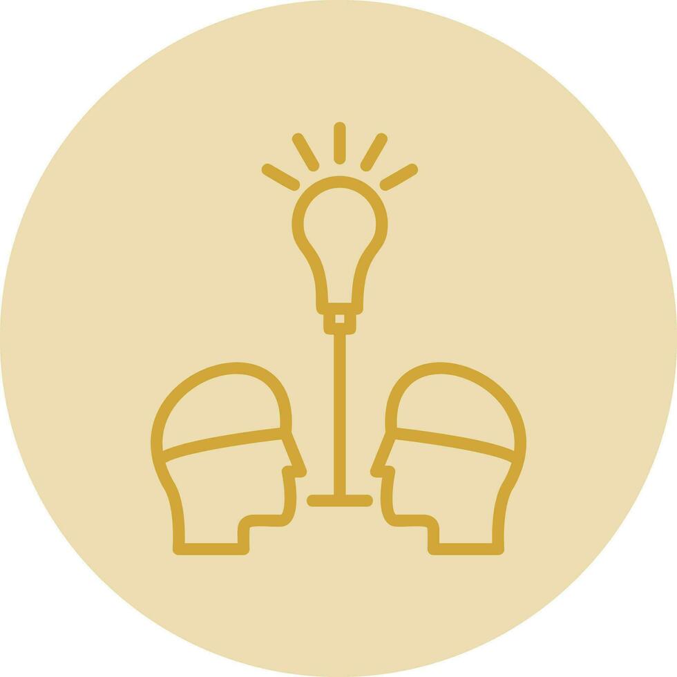 Knowledge Sharing Vector Icon Design