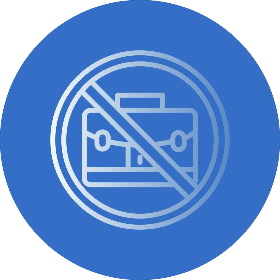No bag Vector Icon Design