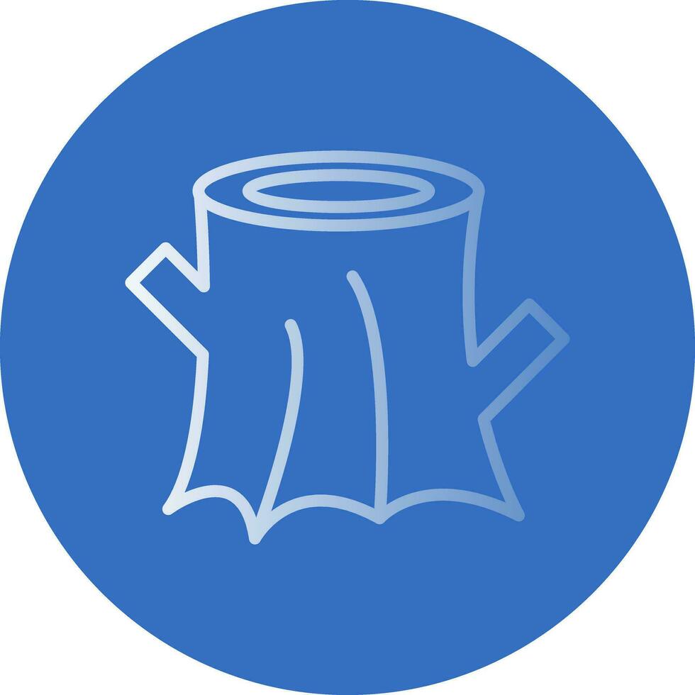 Tree stump Vector Icon Design