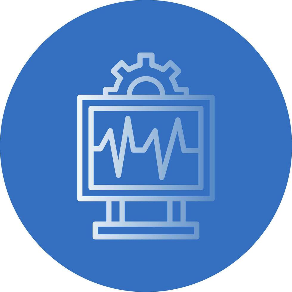 System Monitoring Vector Icon Design
