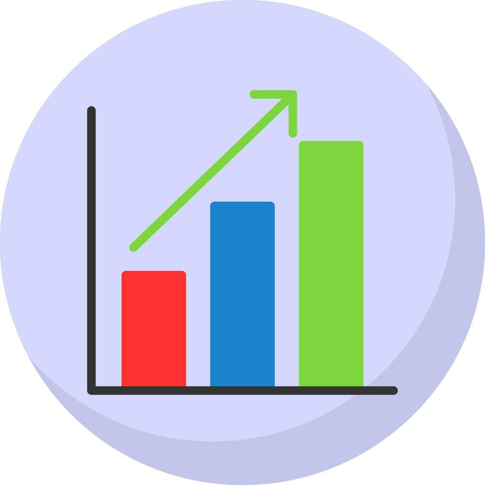 Bar chart Vector Icon Design