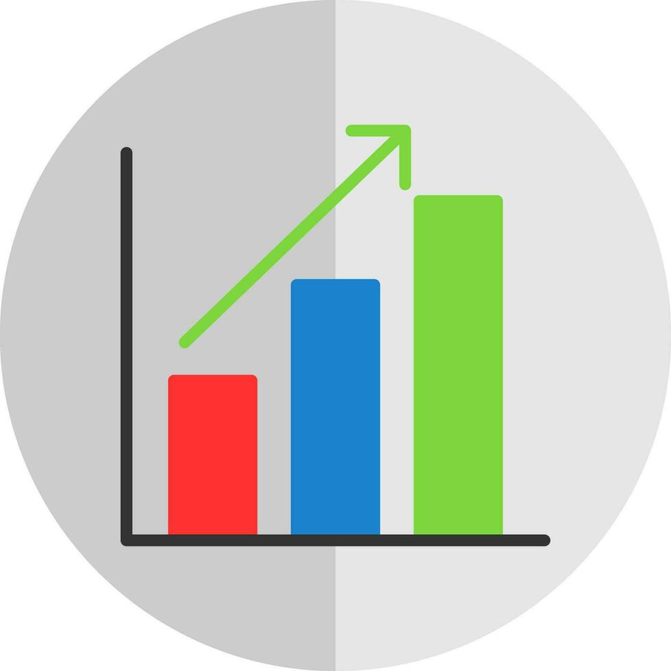 Bar chart Vector Icon Design