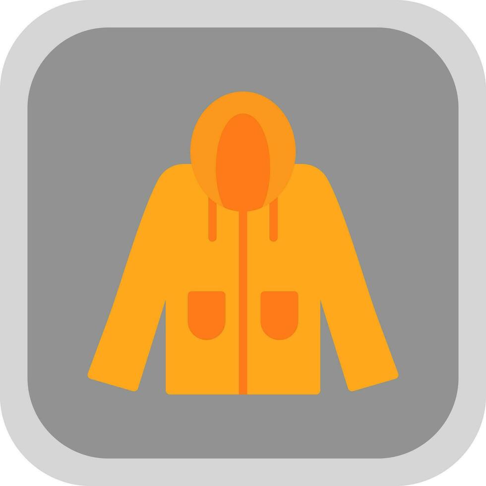 Raincoat Vector Icon Design