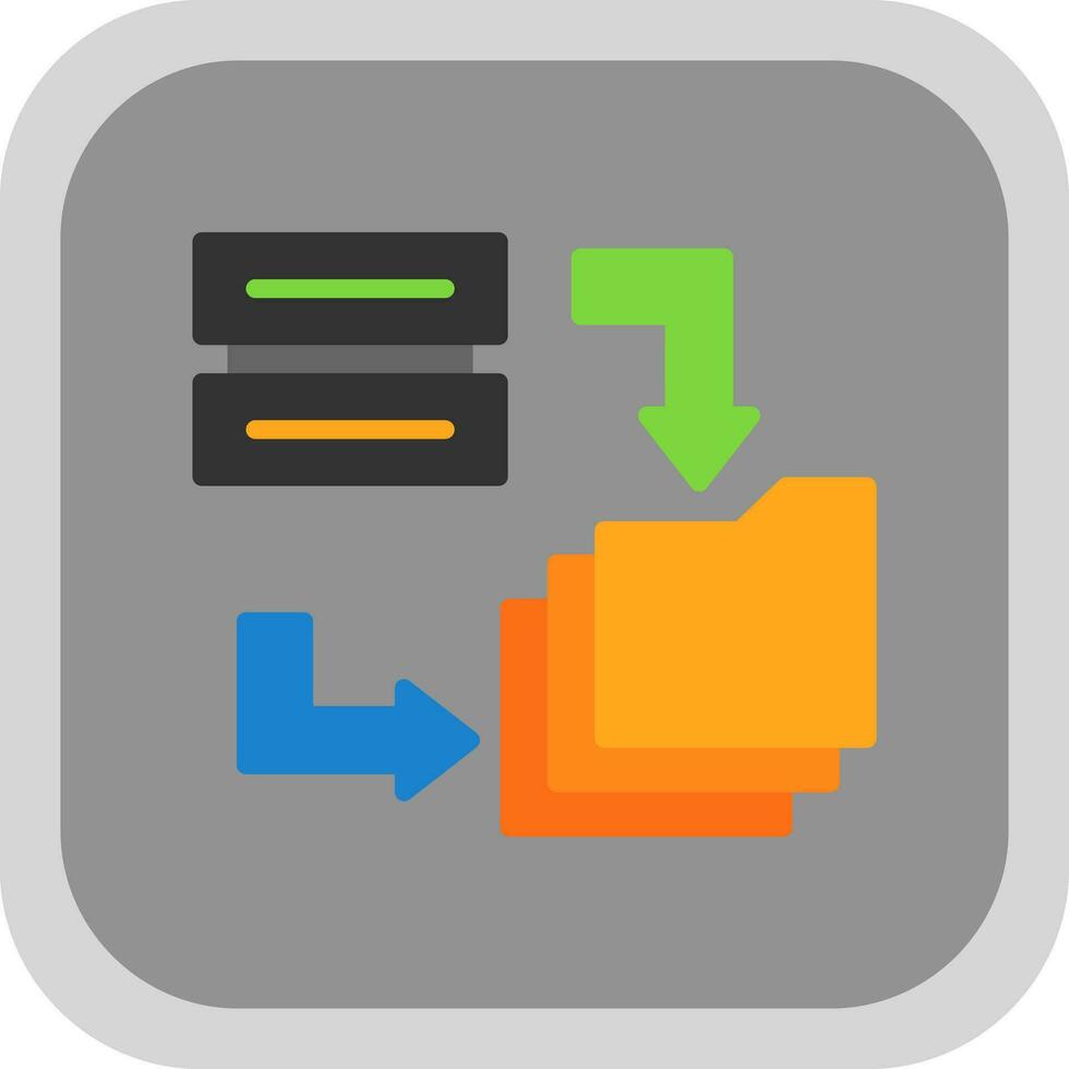 Data Migration Vector Icon Design