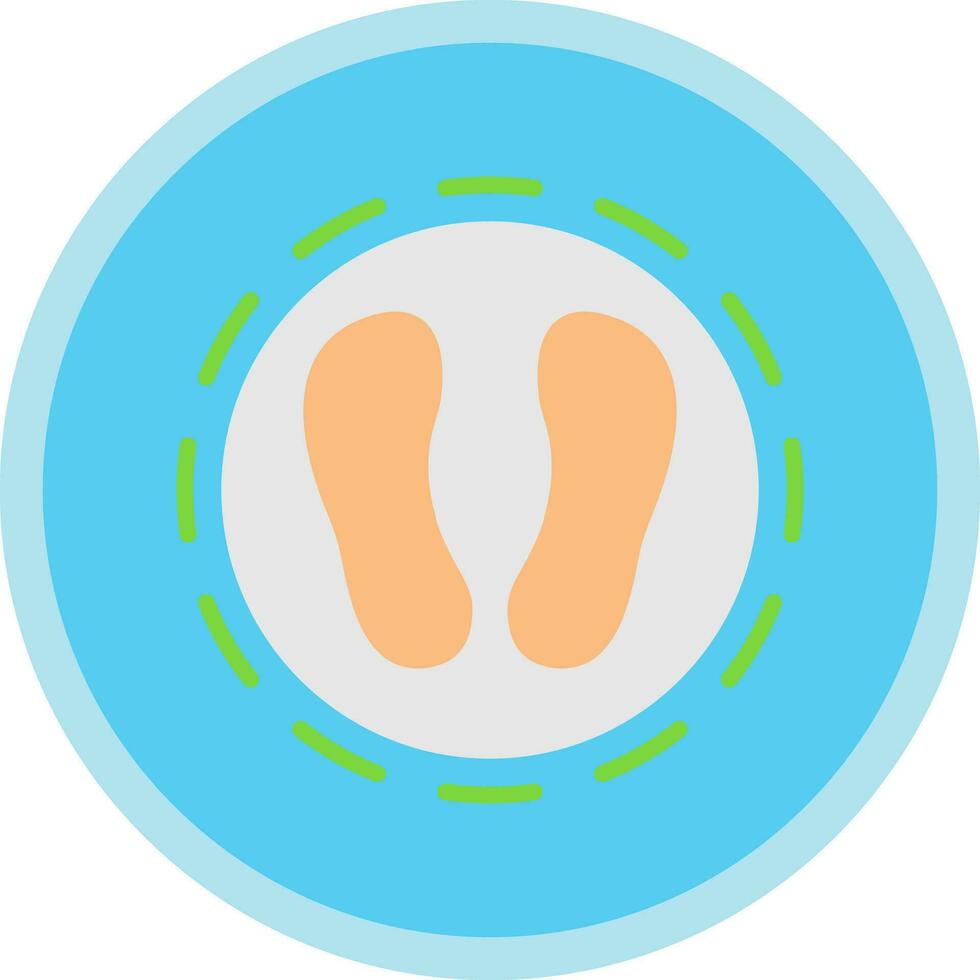 Shoe print Vector Icon Design