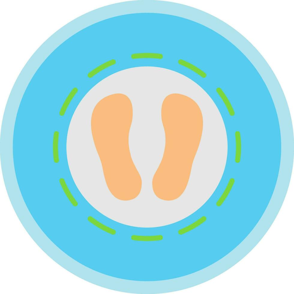 Shoe print Vector Icon Design