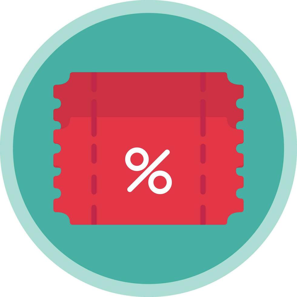 Ticket discount Vector Icon Design