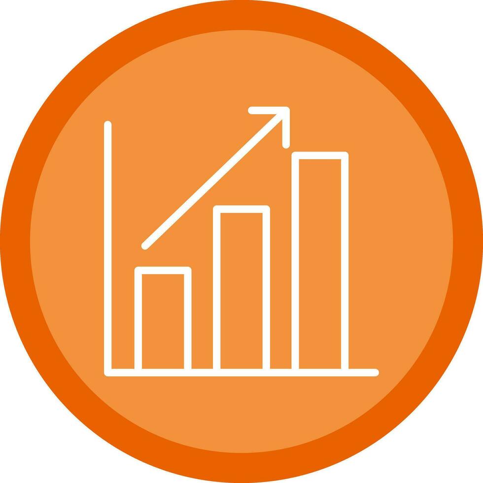 Bar chart Vector Icon Design