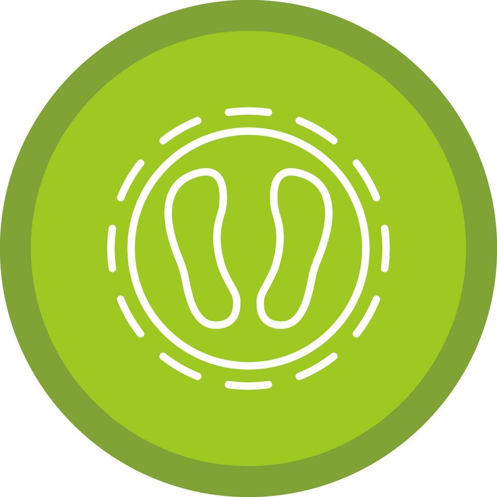 Shoe print Vector Icon Design