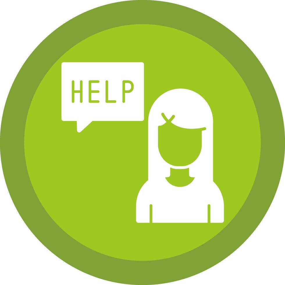 Ask for help Vector Icon Design