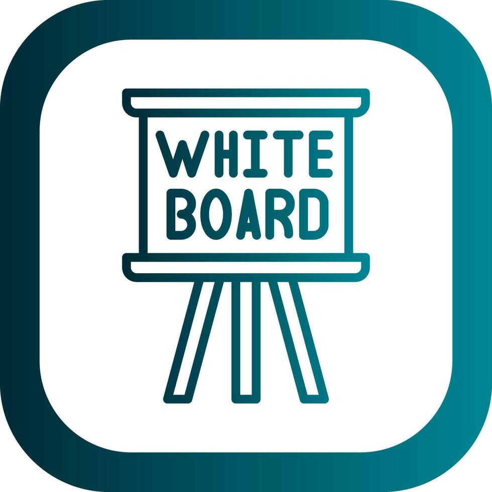 Whiteboard Vector Icon Design