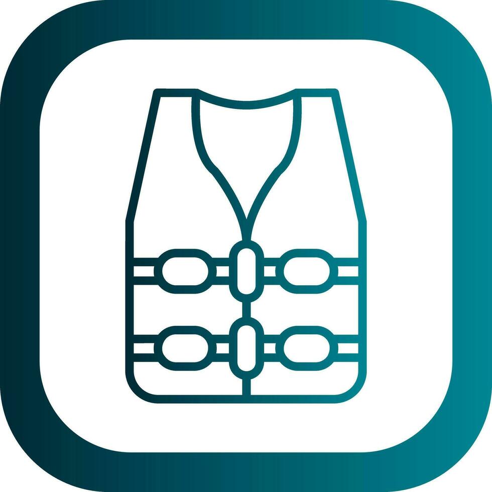 Life jacket Vector Icon Design