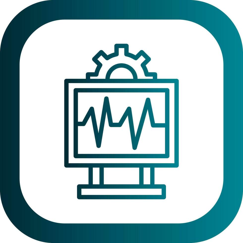 System Monitoring Vector Icon Design